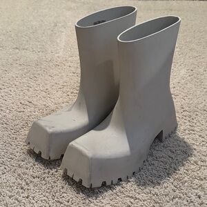 Balenciaga Gray Men's Rain Boots
